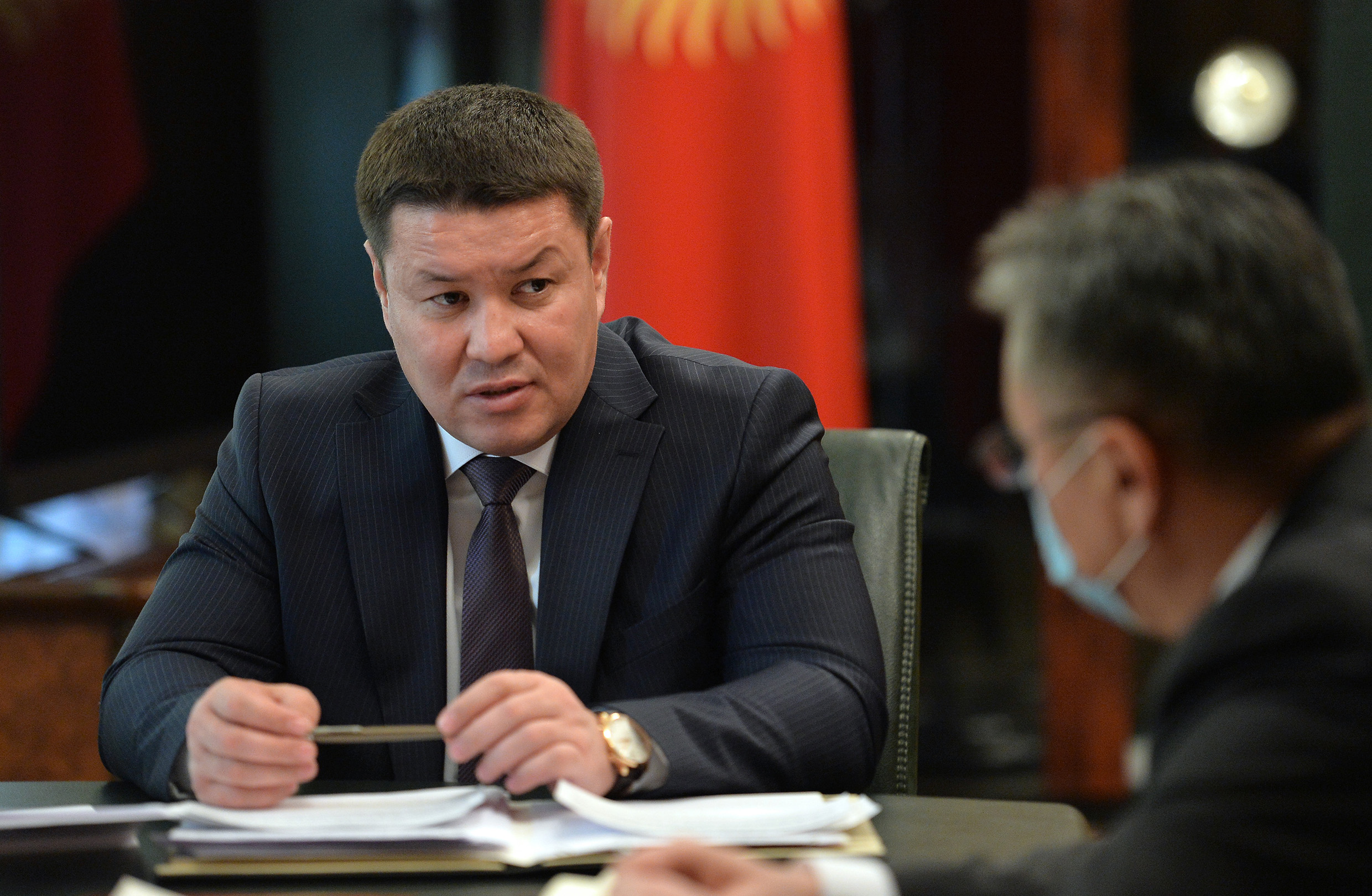 Президенттин милдетин аткаруучу Финансы министрин кабыл алды