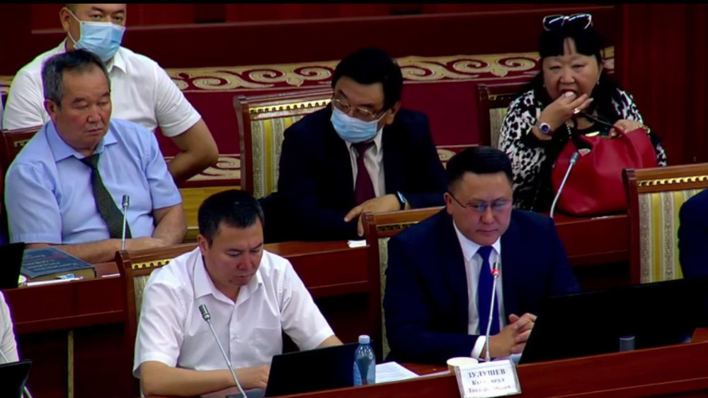 "Курут жеп, оозун боёп". Парламенттеги айымдын кылыгы талкууда (видео)