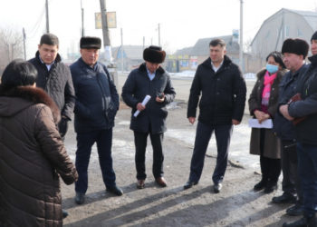 Ленин районунун акими жаңы конуштардын абалы менен таанышты