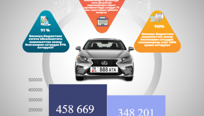 Каттоо кызматы өлкөнүн казынасына 70 миллион сомго жакын акча которду