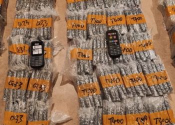 Кыргызстанга чектеш мамлекеттен мыйзамсыз ташылып келе жаткан 350 даана телефон табылды