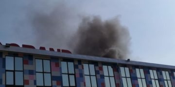 Өрт чыккан «АЮ Гранд» соода борборунда кайрадан калкты тейлөө борбору иштей баштады