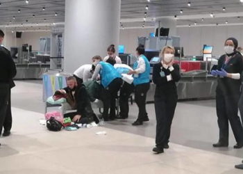 Кыргыз келин Стамбулдун аэропортунда көз жарды (Видео)