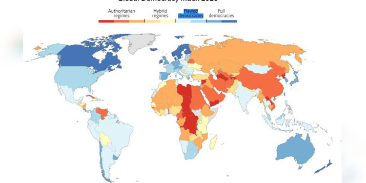 Кыргыз өлкөсүнүн демократиялык деңгээли түшүп кеттиби? Рейтингдин көрсөткүчү