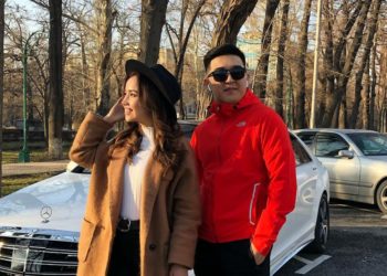 Ырчылар Кудайберди Айтбосунов менен Толгонай Арзыкеева клип тартуу үчүн Ысык-Көлгө кетишти