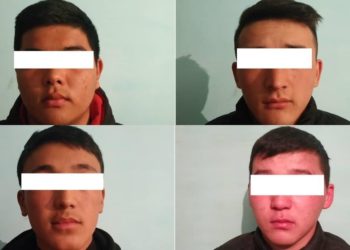 Мүрзөлөрдөгү темир тосмолорду уурдап жүргөн 4 жигит кармалды