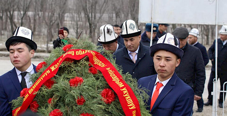 Жалал-Абадда Аксы окуясында курман болгондор эскерилди