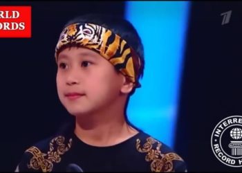 Орусиянын шоу-берүүсүндө 10 жаштагы кыргызстандык Нурмухаммед жаңы рекорд жаратты (видео)