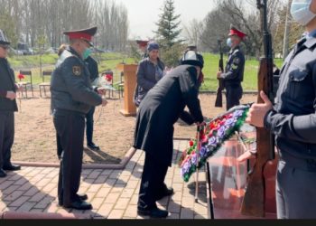 ИИМдин Академиясында кызматтык милдетин аткарып жатып каза болгон курсанттар эскерилди