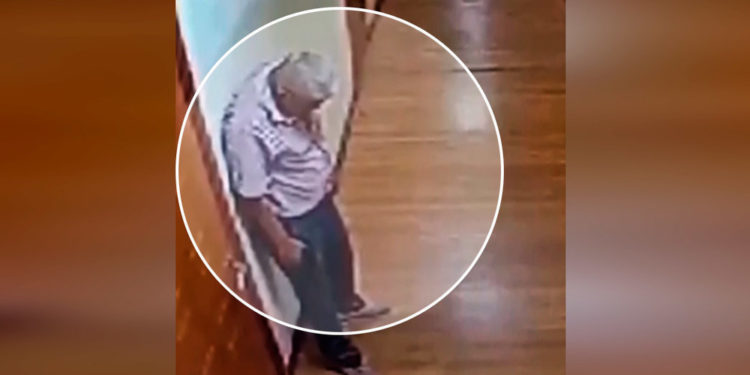 «Күндө арак ичип, ишке мас келет». Садыр Жапаров Чүй облустук сотунун төрагасынын бутуна тура албаган видеосун көрсөттү