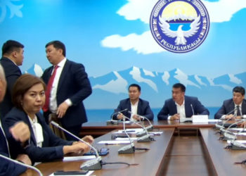 «Ээ дебесең мага!». Комитет жыйынында депутаттар мушташып кете жаздашты (видео)