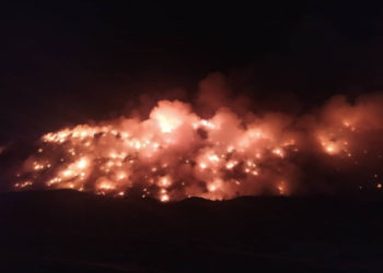 Бишкек мэриясы: «Таштанды төгүүчү жайды белгисиз жарандар өрттөп кетишти»