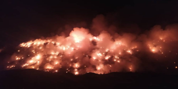 Бишкек мэриясы: «Таштанды төгүүчү жайды белгисиз жарандар өрттөп кетишти»