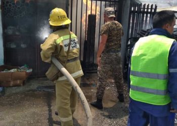 Жалал-Абаддагы курулуш дүкөнүнөн өрт чыкты (сүрөт)