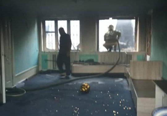 Жалал-Абадда жатаканада өрт чыкты (сүрөт)