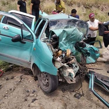 Ноокат районунда эки унаанын кагылышуусунан 3 адам мерт кетти (сүрөт)