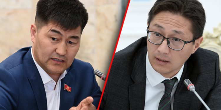 «Этиканы сактабайлыбы». Жыйында депутат менен министр айтыша кетти