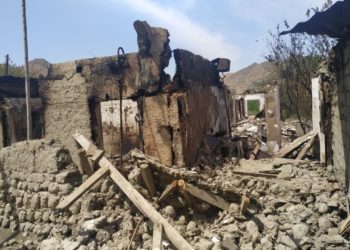 Чек ара жаңжалында 3 миллион сомдук товары бар дүкөнү өрттөлгөн жаран өкмөттөн компенсация ала албай жатканын айтты