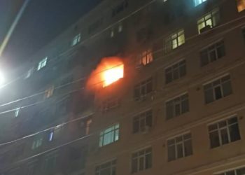 Бишкектеги көп кабаттуу үйдөн өрт чыкты