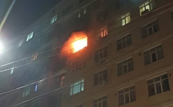 Бишкектеги көп кабаттуу үйдөн өрт чыкты