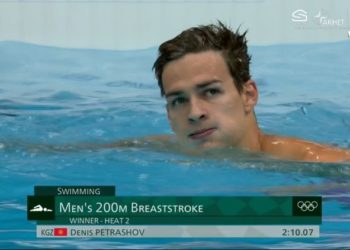«Токио-2020». Денис Петрашов сууда сүзүүдө өз тобунда жеңишке жетти
