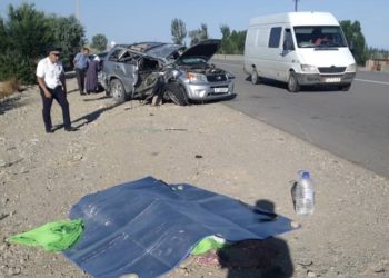 Ысык-Көлдө эки унаа сүзүшүп, 1 адам каза болду (сүрөт)