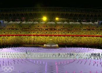 Олимпиада оюндарынын ачылыш аземи өтүп жатат