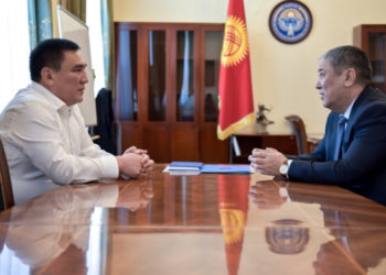 Бишкектин мэринин милдетин аткаруучу президенттин иш башкаруучусу менен жолукту