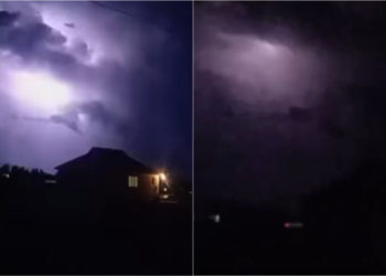 Ысык-Көлдөгү күн күркүрөө туристтерди жана жергиликтүү тургундарды чочутту. Видео