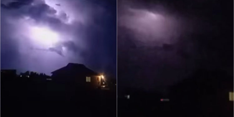 Ысык-Көлдөгү күн күркүрөө туристтерди жана жергиликтүү тургундарды чочутту. Видео