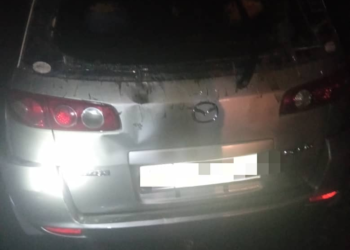 Бишкекте жеңил унаа толугу менен күйүп кетти (сүрөт)