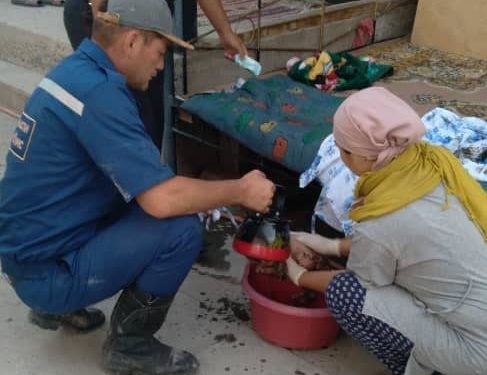 Жалал-Абадда жаңы төрөлгөн ымыркайды дааратканага таштап салышкан. Учурда абалы орто (сүрөт)