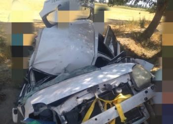 Аламүдүндө айдоочу унааны башкара албай бакты сүзгөн. Жүргүнчү кыпчылып калган (сүрөт)