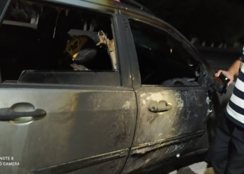 Бишкек-Ош жолунда жеңил унаа өрттөндү (сүрөт)