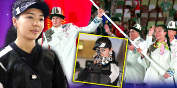 “Мылтыгым менен курбумдай сүйлөшөм” дейт Олимпиадада туу көтөргөн Каныкей Кубанычбекова