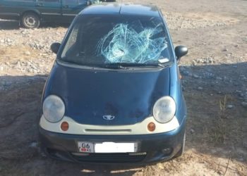 Кеминде Матиздин айдоочусу жөө адамды сүзүп, качып кеткен