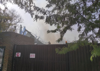 Өрт кырсыгынан кийинки «Империя пиццы» кафесинин абалы (сүрөт)