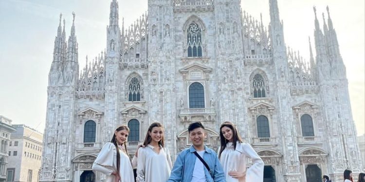 Кыргызстандык дизайнер Арзубек Италиядагы мода жумалыгына катышып жатат (сүрөт)