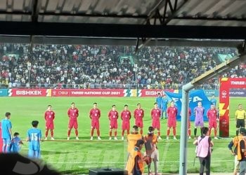 ⚽ Футбол: Кыргызстан менен Бангладеш курамасынын беттеши башталды (сүрөт, видео)