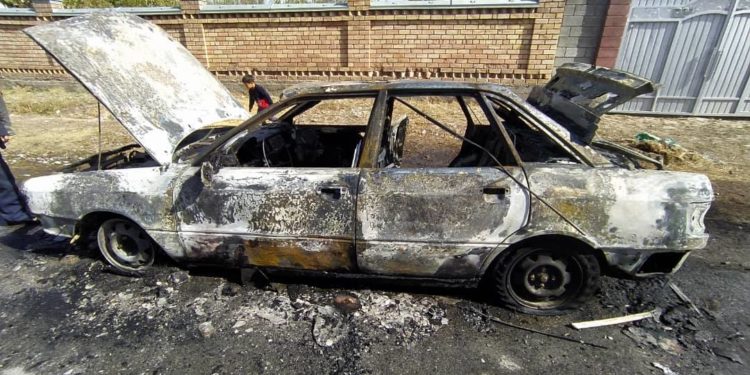 Жалал-Абадда унаа толугу менен күйүп кетти