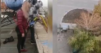 Карагандада аркан менен бийиктиктен секирген 33 жаштагы аял көз жумду (видео)