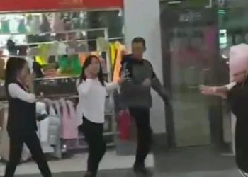 «Таш-Рабат» соода борборундагы жаш жубайлардын чыры. Келин арыз жазды (видео)