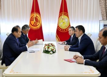 Садыр Жапаров Түрк тилдүү мамлекеттердин кызматташтык кеңешинин башкы катчысын кабыл алды