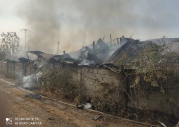 Жалал-Абадда үйдөн өрт чыгып, бир адам көз жумду