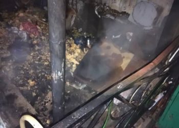 Балыкчы шаарындагы кампа өрттөндү (сүрөт)