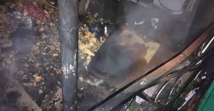 Балыкчы шаарындагы кампа өрттөндү (сүрөт)