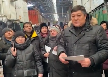 «Дордой» базарынын сатуучулары да кассалык аппараттарды орнотууга каршы чыгышты