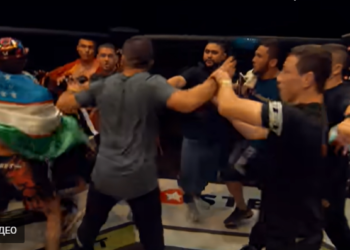 Москвада ММА турниринен кийин кыргыздар менен өзбектердин ортосунда мушташ болду (видео)