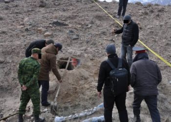 Орто-Токой суу сактагычынын жанынан курал-жарак жана ок-дарылар бекитилген жер табылды