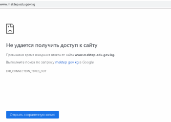 1-класска жана бала бакчага балдарды электрондук каттоо сайты иштебей жатат